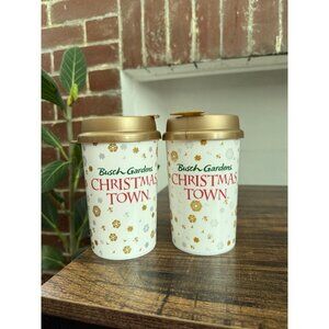 Busch Gardens Christmas Town two piece sip cups
